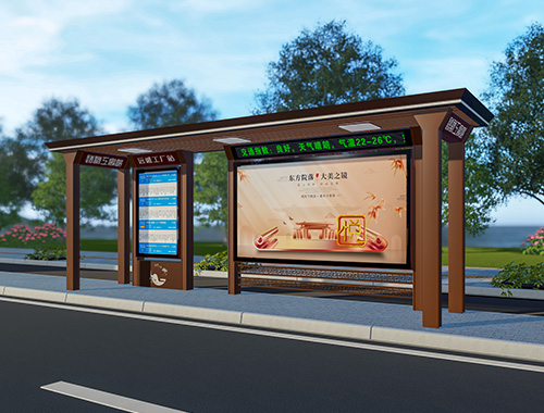 新款來襲！青海大型公交候車亭后現(xiàn)代風(fēng)格城市仿古公交站臺